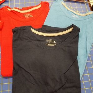 Set 3 Time & Tru Med (8-10) Blue Aqua Red